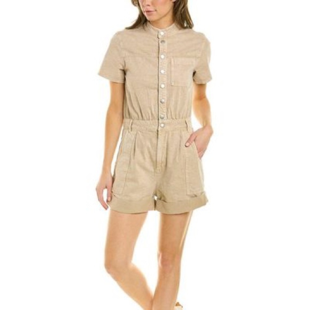 ba&sh Women's Natural Daquiri Linen-blend Romper